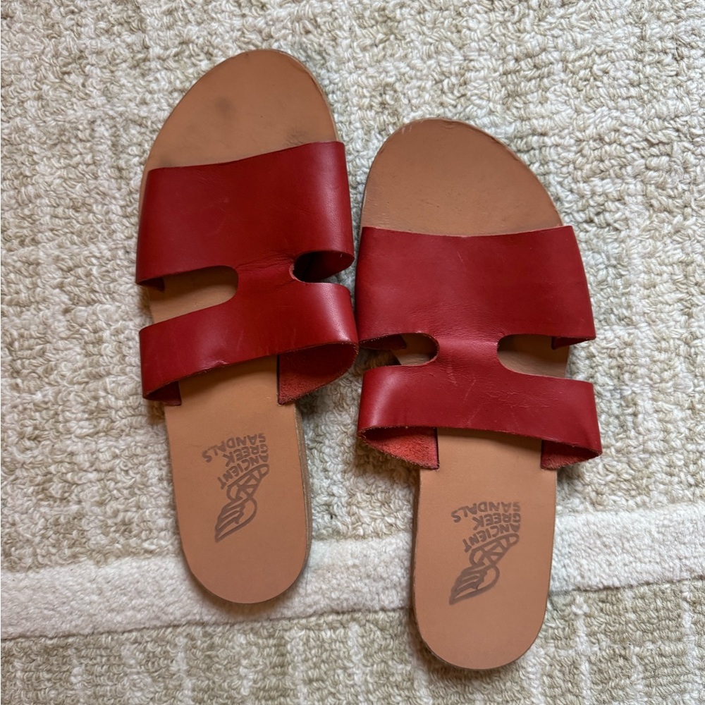 Ancient Greek leather sandals size 10